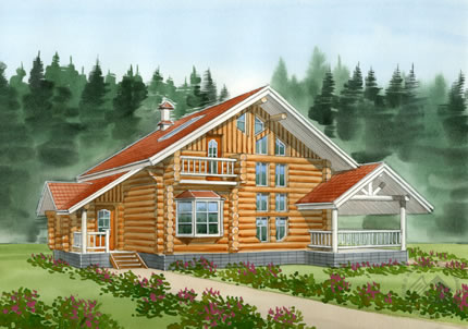 дачный деревянный дом
